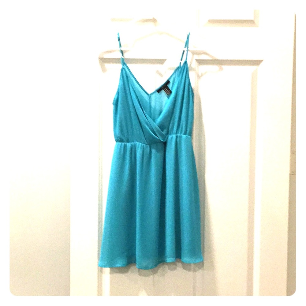 Teal summer sun dress
